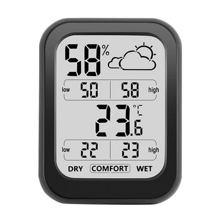 1PC Indoor Thermometer Large Screen With Weather Electronic Thermometer