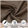 thumbnail image 5 of Uxcell Blackout Door Curtains, French Side Door Window Curtain for Privacy, Glass Door Curtain for Patio Front Door Curtain Tie Up Shade, White, 26" x 28", 1 Panel, 5 of 7