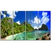DESIGN ART Designart - Tropical Scenery - 4 Panels Landscape Photography Canvas Print