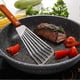 thumbnail image 3 of 2x Stainless Steel Fish Spatula Turner, Wood Handle Fish Spatula, Slotted Turner, Kitchen Spatula F SZRH A-G, 3 of 5