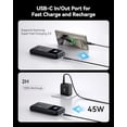 thumbnail image 5 of INIU Power Bank, 20000mAh 65W USB C Laptop Portable Charger, PD QC Fast Charging 3-Output External Battery Pack for Laptop MacBook Dell XPS iPad Tablet Steam Deck iPhone 16 15 14 Pro Samsung S22 etc, 5 of 5