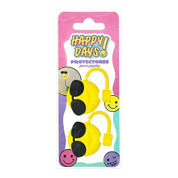 Protectores para Popotes Prichos Happy Days! de PVC 2 Piezas