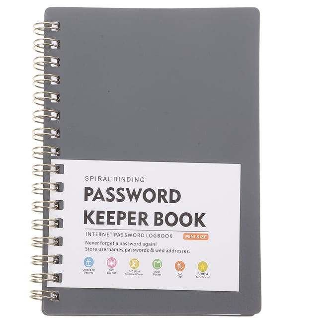Libreta de contraseñas con pestañas alfabéticas Organizador de contraseñas práctico para inicios de sesión en sitios web Libreta de contraseñas pequeña tamaño A6 para oficina en casa