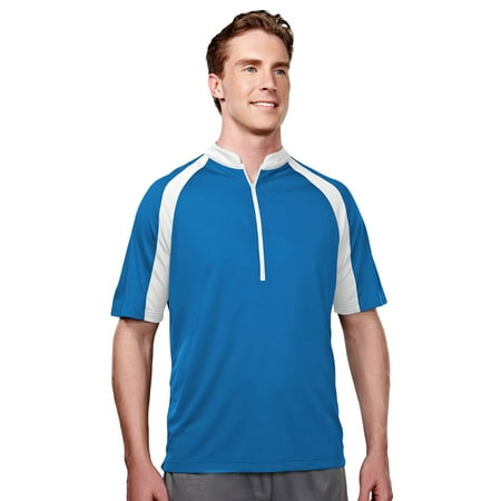 Moisture Management Jersey - Tri-Mountain Men's Moisture Wicking 1 2 Zip Jersey
