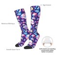 thumbnail image 4 of Naloa mushroom rainbow Skull cartoon Thigh High Socks Extra Long Stretchy Sock Women Over Knee High Opaque Stocking Daily Wear, 4 of 6