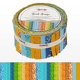 thumbnail image 2 of Soimoi Jelly Roll Fabrics for Quilting 40 Strip 2.5" Cotton Strips Bundles, Perfect Quilting Fabric for Craft Project, Precut Quilt Fabirc, Cotton Strips for Home Decor, Blanket, Rugs - Batik Breeze, 2 of 9