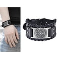 thumbnail image 4 of Pulsera de Cuero Yuyangstore Estilo Punk Aleación Plata para Hombre, 4 of 8