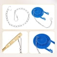 thumbnail image 4 of 4pcs Stainless Steel Toilet Flapper Lift Chain, 9.84in Toilet Chain Replacement Kit Universal Toilet Bowl Flush Chain Silver Toilet Handle Chain with Hooks and Triangle Rings for Most Toilet FlappersD, 4 of 6