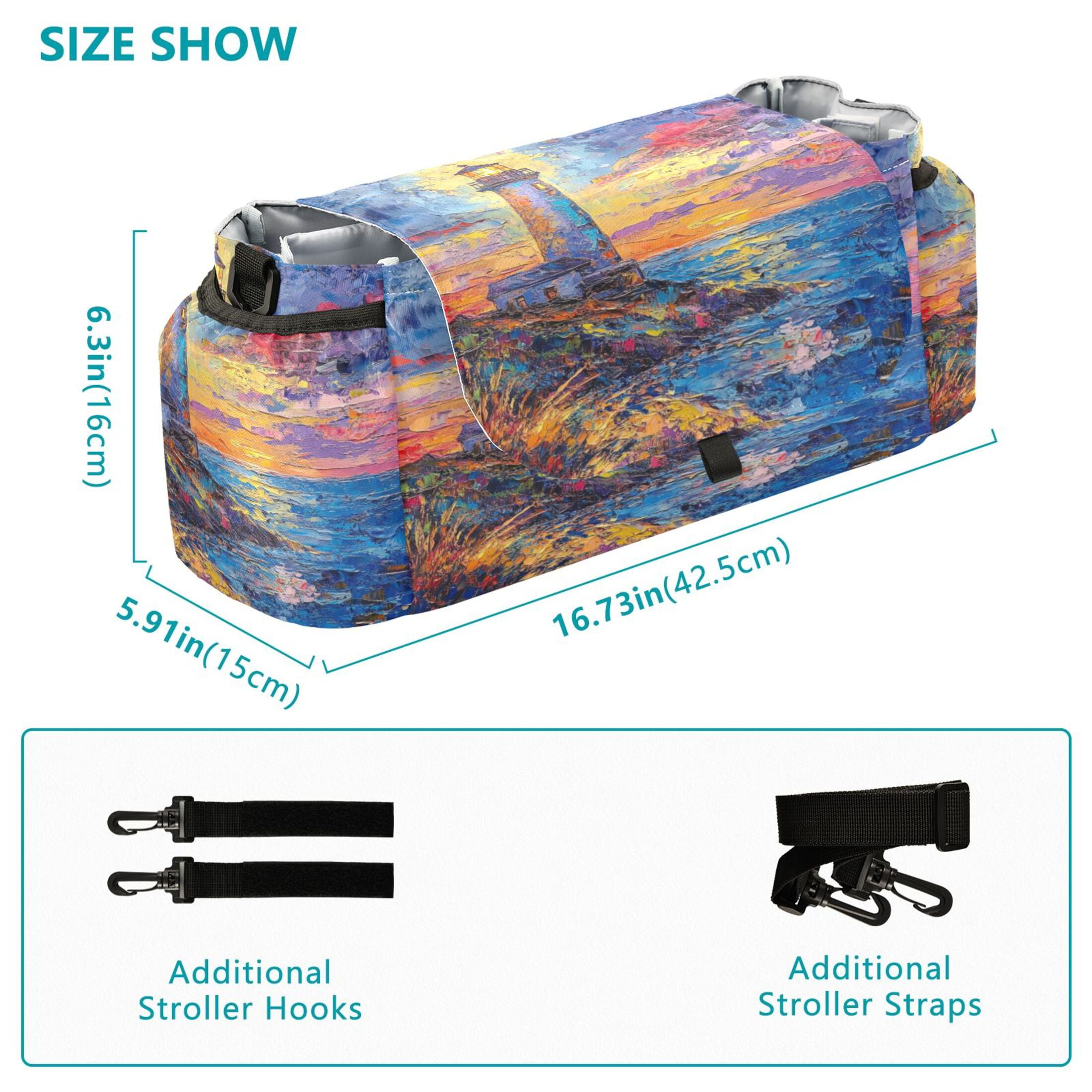DIXRUYEE Stroller Organizer Guiding Light Printed