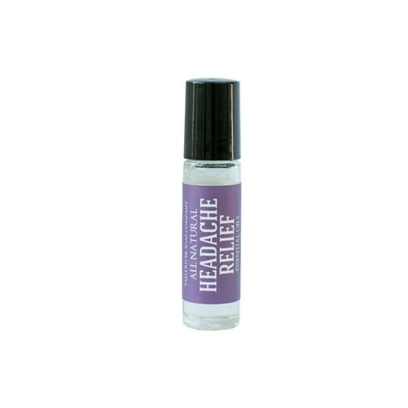 Natural Migraine Relief Roll-on 9.8 ml (1/3Oz) for Safe Headache Relief Blend 100% Pure, Best Therapeutic Grade Essential Oil in fractionated coconut oil by Falls River Soap Company