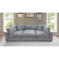 thumbnail image 3 of Best Quality Furniture Modular 6 Piece Sectional in Rich Gray Boucle Fabric, 3 of 8