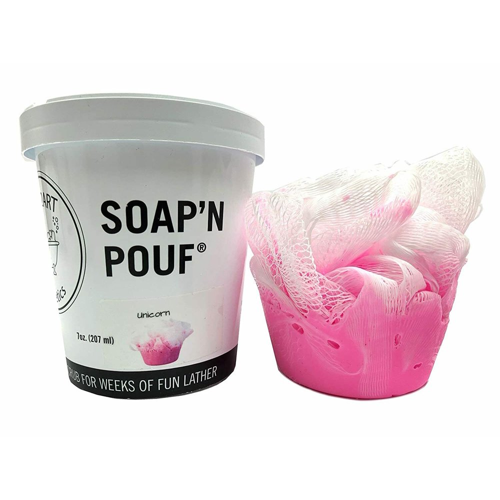 garb2ART Soap'N Pouf Handmade Soap w/ Cute Recyclable Bath Scented