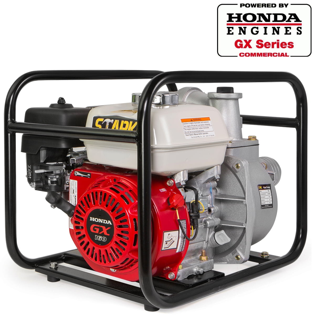 Stark Industrial Gasoline Water Pump 3" NPT Engine 4Stroke Gas Recoil