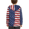 thumbnail image 4 of DISNIMO Boys American Flag Hoodies for Boys 6-7 Hoodie Pullover Kids Hooded Sweatshirts Girls Fall Hoodie with Pockets Kids Streetwear Hoodie Boys Graphic Children Fourth Of July Hoodie, 4 of 7
