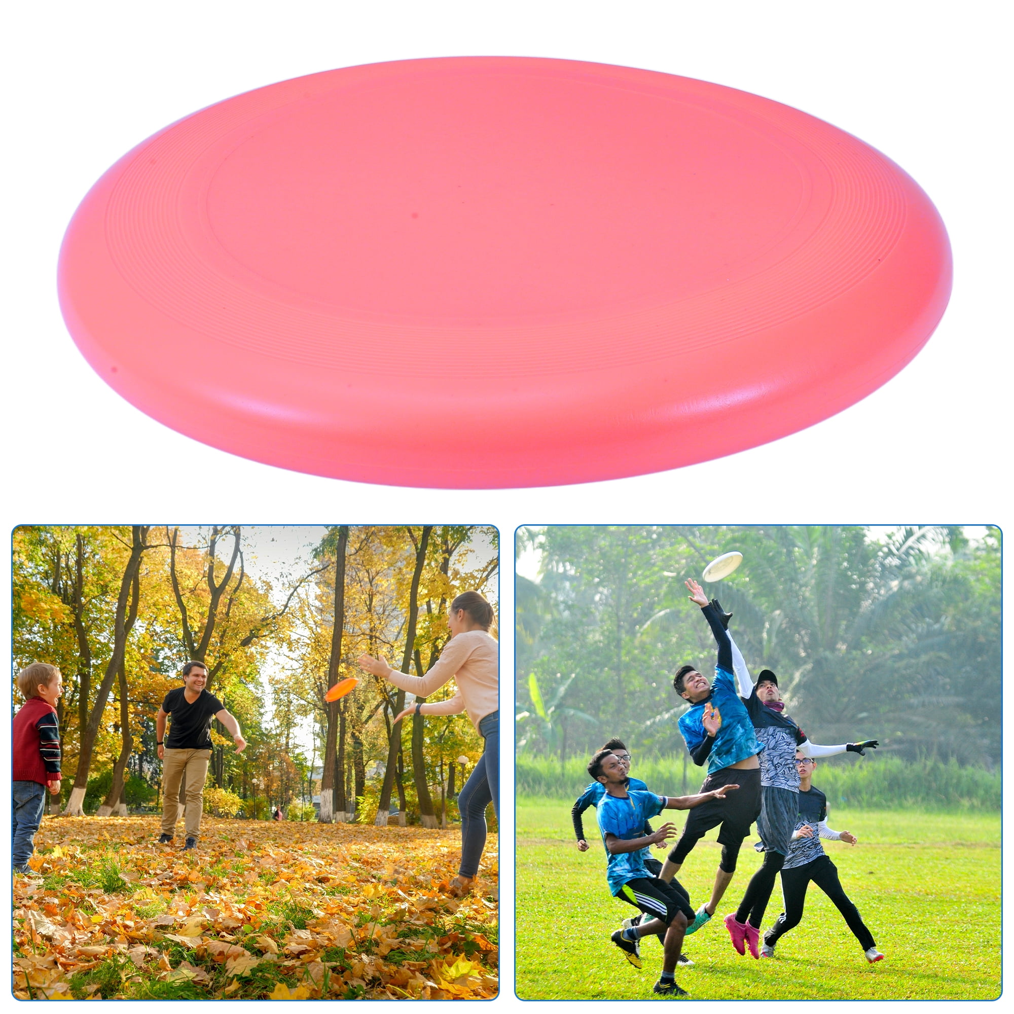 Unique Bargains Solid Color Flying Disc for Outdoor and Indoor Fun 1 Pc ["Pink"]