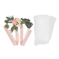 thumbnail image 1 of Silla de boda flor Artificial simulación elegante decoración de pasillo de boda con cinta para ceremonia fiesta coreano rosa, 1 of 14