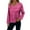 Hot Pink, variant on Long Sleeve Glitter Tshirts, Women's Sequin Long Sleeve Pullover Tops for Maternity New Years