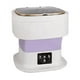 thumbnail image 1 of Mini Lavadora Portatil Plegable Con Luz Antibacterial 11.5 L, Morada Blanco, 1 of 4