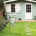thumbnail image 5 of Welcome Garden Flag 12.5x18 Inch Double Sided Polyester Outdoor Decorative Yard Flag with Green Yellow Clovers Design for Spring Summer Patio Lawn Garden Decor#28661, 5 of 6