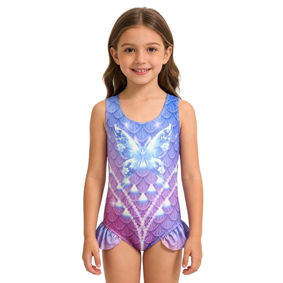 Shadoumai Girls One Piece Swimsuit Size 10-12 Sheer Mesh Tankini for Girls Quick Drying Color Block Beach Skirt Cute Ruched Bathing Suit Modest Swimwear with Chest Pad