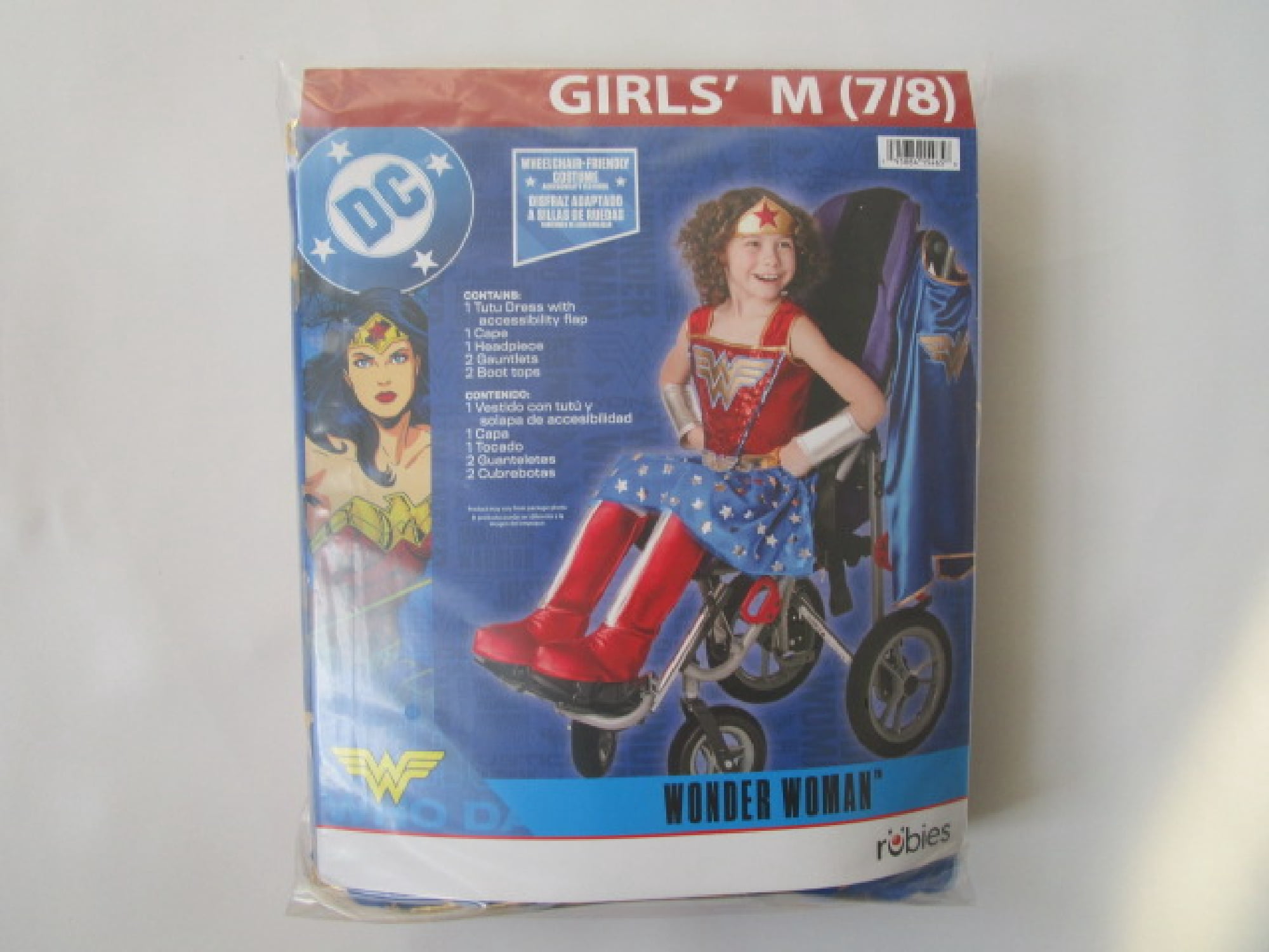 DC Wonder Women Adaptive Halloween Costume for Children, Girl's Size S (6/6x), by Rubies