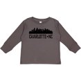 thumbnail image 3 of Inktastic Charlotte North Carolina Skyline NC City Boys or Girls Long Sleeve Toddler T-Shirt, 3 of 5