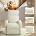 thumbnail image 6 of Homall Recliner Chair with Padded Seat Corduroy Electric Ergonomic Adjustable Power Recliner Chair for Living Room Bedroom ,Beige, 6 of 7