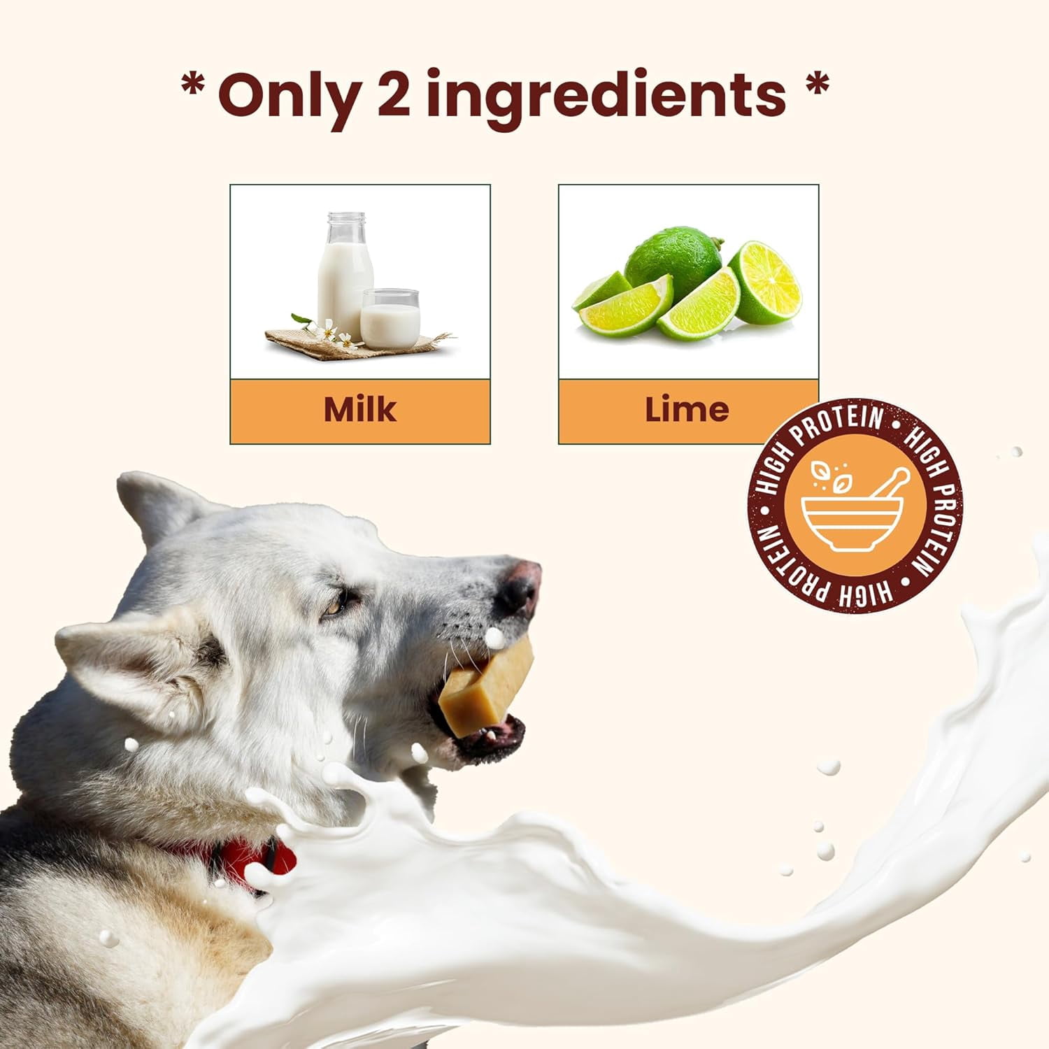 Kathmandus Authentic Himalayan Cheese Natural Dental Chews for Dogs, Small, 10 Chews Packet