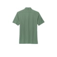 thumbnail image 4 of MERCER+METTLE Unisex Stretch Pique Full-Button Polo | Button Down Collared Shirt for Men & Women, Business Casual Shirt - Sage Heather 2XL, 4 of 4