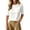 A-White19, variant on Yuanlong Womens T-Shirts Elbow Length Sleeve Basic Tee Crew Neck Solid Color Soft Stretch Loose Fit Minimal Casual Daily Top