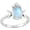 6, variant on Crown Triple Moon Moonstone Ring for Women Copper 18K Gold Plated Oval Moonstone Ring Ladies Jewelry Gifts