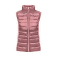 thumbnail image 3 of Bmisegm Gilet Court Léger en Duvet Uni pour Femmes, Veste en Duvet, Gilet, Gilet pour la Saison, Manteaux d'Hiver pour Femmes, Rose G, 3 of 3