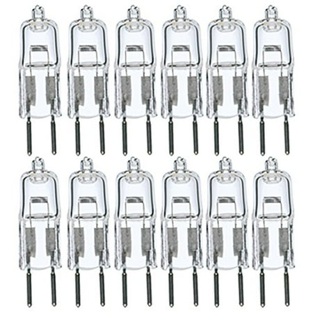 (12 Pack) Halogen 20 Watt - G4 Base - 12 Volt - Bipin Light