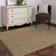 thumbnail image 4 of Hallway Runner Rugs 2.7x5 Ft, Vintage Brown Non Slip Area Rugs for Kitchen Bedroom Entryway, Farmhouse Retro Dark Solid Color Linen Texture Washable Carpet Runner Rug Floor Mats for Bedroom, 4 of 9