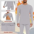 thumbnail image 2 of DAKIMOE Thermal Underwear for Men Long Johns with Fleece Lined, Base Layer Men Cold Weather Top Bottom, 2 of 9