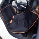 thumbnail image 2 of Car Pet Pad Oxford Cloth Anti Dirty Waterproof Car Dog Backseat Cover for Dog Travel Black with Orange Edge, 2 of 3