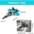 thumbnail image 3 of RC Planes for Kids Adults, Foam Remote Control Airplane Jet Helicopter Drone Toys for Kids Adults 8-12 12-16, Remote Control Plane Airplane Toys with LED Lights, 360° Flip Stunt Rotation, 3 of 6