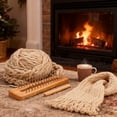 thumbnail image 4 of DIY Knitting Kit with Sewing Needles Complete Set Durable for Scarves Socks Hats Blankets Beginner Experienced Craft Gift, 4 of 6