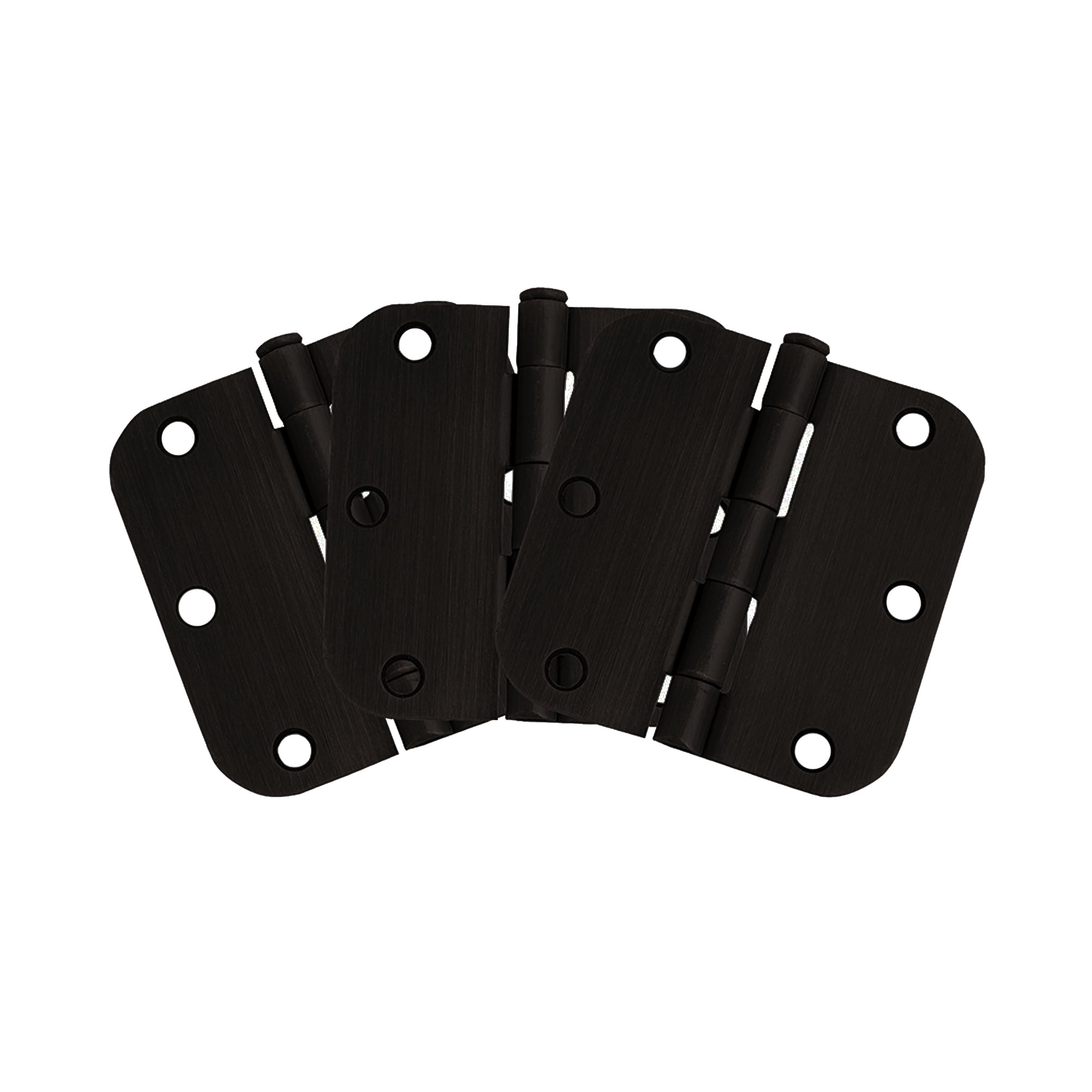 Design House 6 Hole 3 1 2 X 3 1 2 5 8 Radius Door Hinge 3 Pack