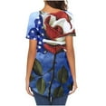 thumbnail image 4 of IROINNID 4th of July Tunic For Women Fashion Casual Loose Tops V-Neck Women Tops USA 4th Of July, 4 of 6