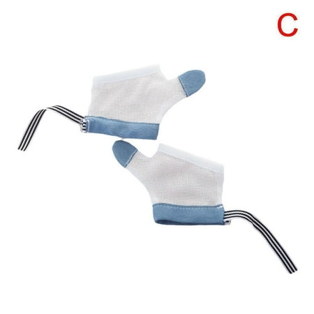 

Sucking Thumb Stop Baby Finger Gloves Guardinfant Kid Eating Fabric NEW L4R8