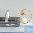 thumbnail image 2 of Escultura de pingüino,Escultura de pingüino para decoración nórdica del hogar,Estatua de bola de cristal,Estatuas de bolas de cristal para decoración del hogar,escritorio, 2 of 8