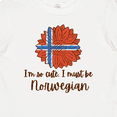 thumbnail image 4 of Inktastic I'm So Cute, I Must Be Norwegian Sunflower Boys or Girls Baby T-Shirt, 4 of 5