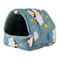 thumbnail image 2 of Cheers.US Small Pig Nest Cartoon Pattern Pet Hideout Warm Small Animal Hamster Squirrel Bed House Cage Accessories for Small Animals Like Rats, Squirrels, Hedgehog, Guinea Pig, 2 of 9