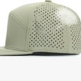 thumbnail image 4 of Men's Flat Brim Baseball Cap - Adjustable Performance Snapback Hat - Breathable Perforated Design, One Size Fits 57-60cm Head Circumference, 4 of 6