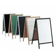 Aarco Products MA-311 Cherry Frame Black Markerboard A-Frame Sidewalk Board