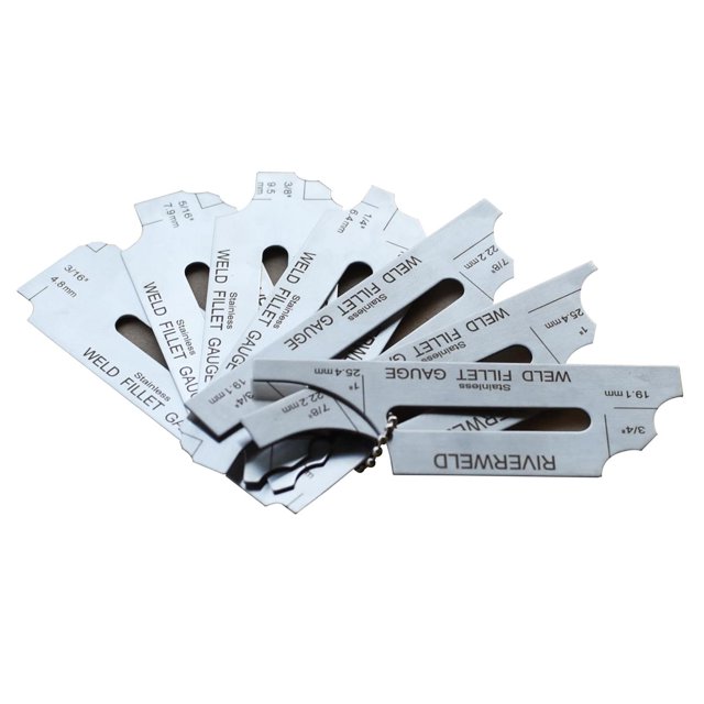 Juego de 7 Piezas RIVERWELD RL para Soldadura de Filete Métrico y en Pulgadas
