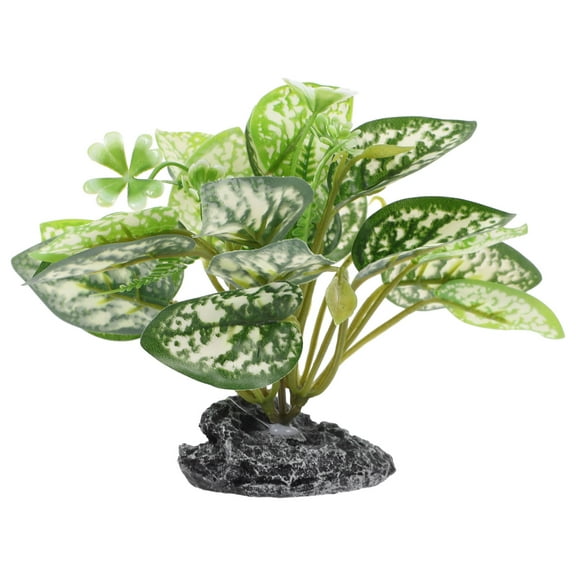 WHAMVOX  Fish Tank Decoration Artificial Plants Live for Aquarium Green