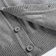 thumbnail image 6 of KAUOD Kids Knit Cardigan Button Front Long Sleeve V Neck Sweaters Clothes Toddler Girls Fall Casual Cotton Soft Cardigan Tops, 6 of 8