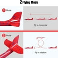 thumbnail image 3 of MesaSe Airplane Toys, Upgrade 18.9" Large Throwing Foam Plane with Flash LED Light, Flying Toy for Kids, Birthday Christmas Gifts for 3-7 Year Old Boy, Red, 3 of 7